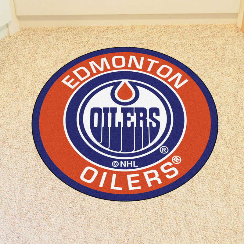 Area Rugs Sports & Outdoors NHL Edmonton Oilers Hockey Rink Accent